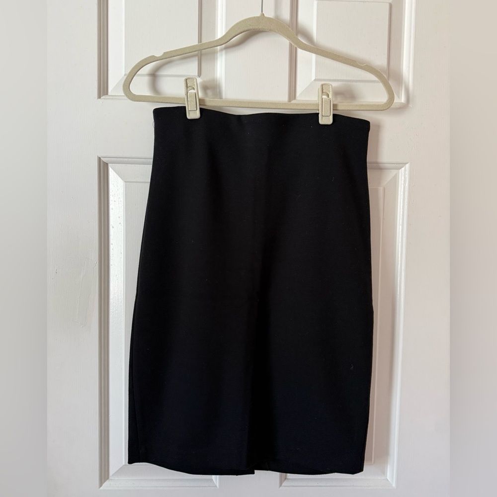 Philosophy Black High-Waist Pencil Skirt